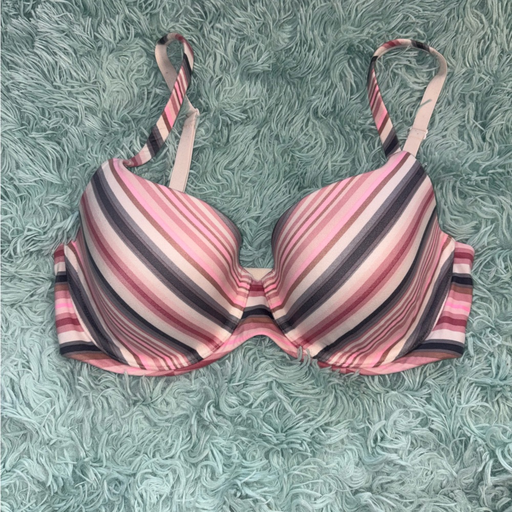Victoria's Secret Multicolor Striped Bra